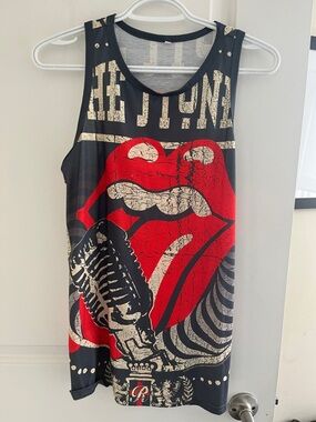 Graphic Rock Band / Rolling Stones Lips Tank